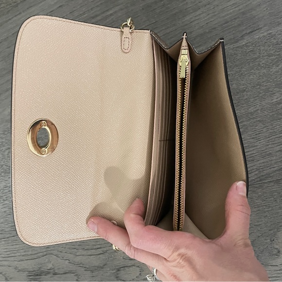 Coach Metallic Rose Gold Clutch and Crossbody - Picture 4 of 7